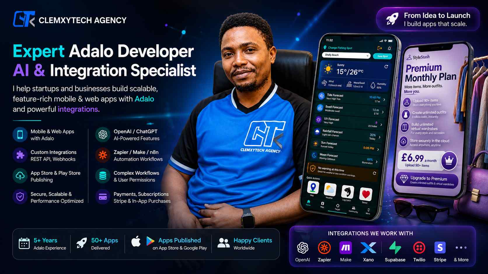 Clement - Experto Senior de Adalo | Especialista en IA e Integraciones Personalizadas cover